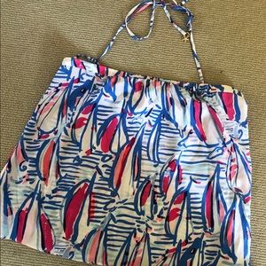 Lilly Pulitzer Silk Print Halter Size M